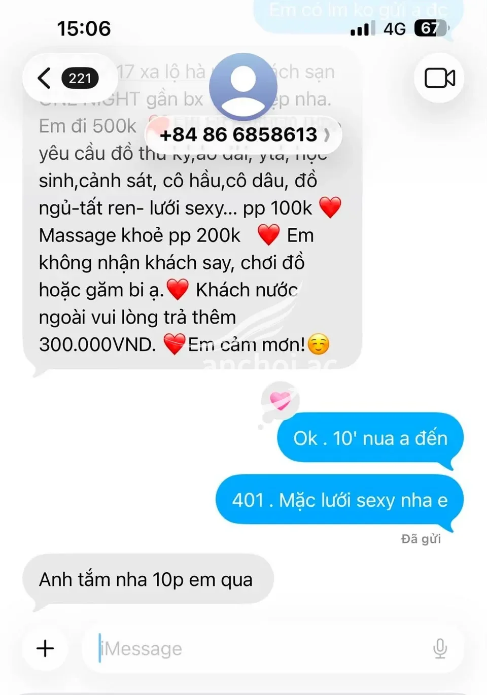 Ảnh checker Cu Cong chụp khi gặp Bích Vân ❤️ Nữ Thần Dâm Đãng ❤️ Chiều Chuộng Khách Hết Mình (ảnh 2/4)