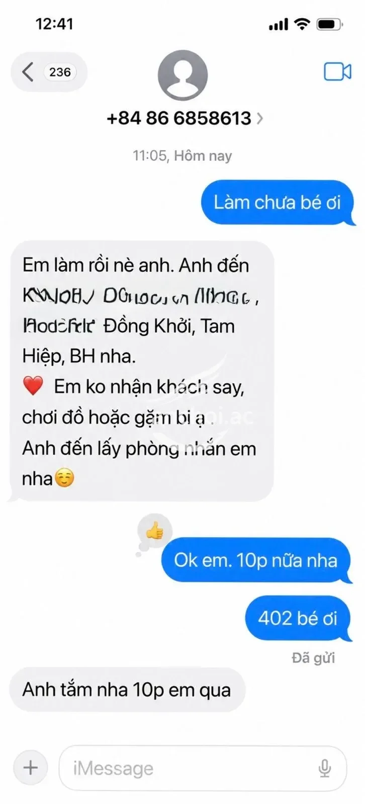 Ảnh checker Bungalo chụp khi gặp Bích Vân ❤️ Nữ Thần Dâm Đãng ❤️ Chiều Chuộng Khách Hết Mình (ảnh 4/4)
