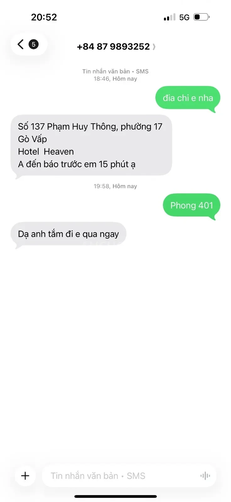 Ảnh checker tanhoaxa99 chụp khi gặp ANH THƯ LIMITIT ĐẲNG CẤP GÁI XINH DÂM SỐ 1 (ảnh 2/4)