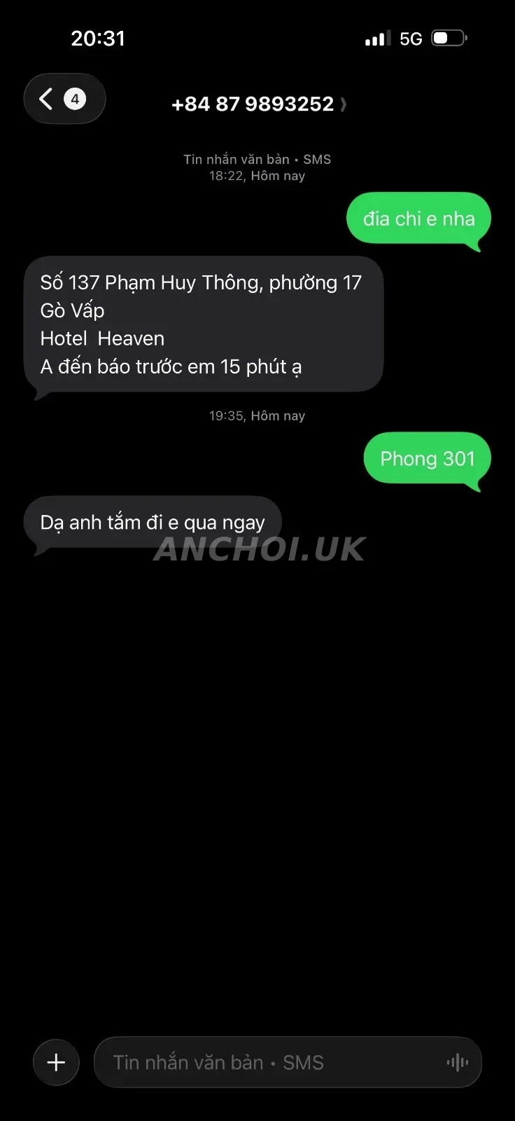 Ảnh checker Minh Anh chụp khi gặp ANH THƯ LIMITIT ĐẲNG CẤP GÁI XINH DÂM SỐ 1 (ảnh 3/4)