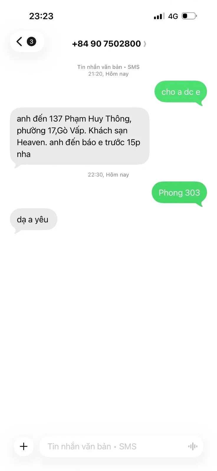 Ảnh checker Leminh chụp khi gặp CUM ALO cia  BỐI NHI lolite NHỎ NHẮN TRÊ TRUNG  GÁI ĐÔI MƯƠI (ảnh 2/3)
