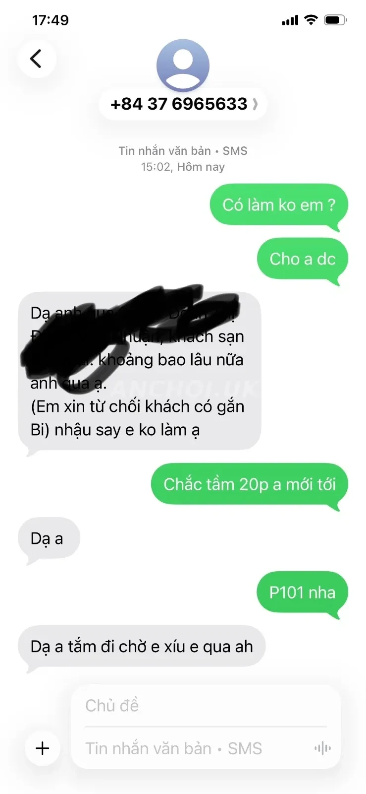 Ảnh checker Buitheanh chụp khi gặp [Kiểm Định✔ ]❤️Ngọc Châu -NON TƠ XINH DÂM LÀM TÌNH CHUYÊN NGHIỆP (ảnh 1/4)