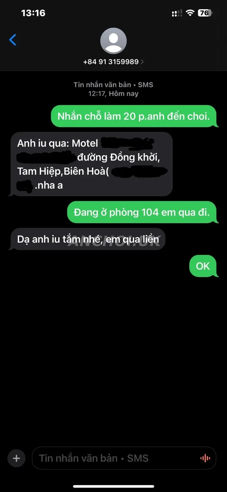 Ảnh checker NguyenTi chụp khi gặp ️❤️Ái My❤️- Em xinh chuẩn mẫu - Thân thiện dễ gần - 0913159989 (ảnh 1/5)