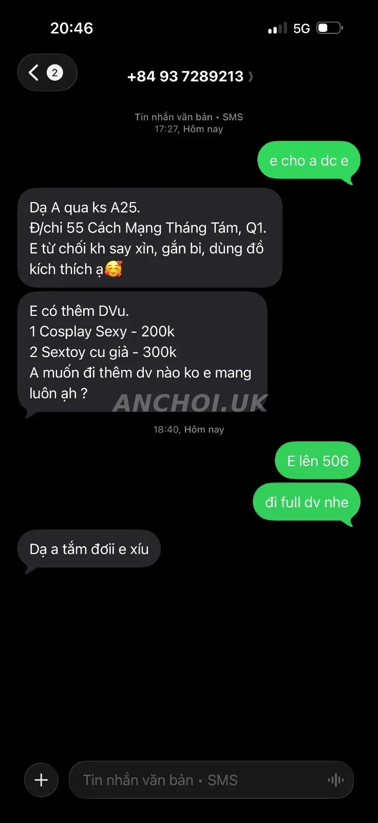 Ảnh checker dichkhailiem chụp khi gặp LINH MIU Chiếc lưỡi đẳng cấp sever gaigu (ảnh 5/5)