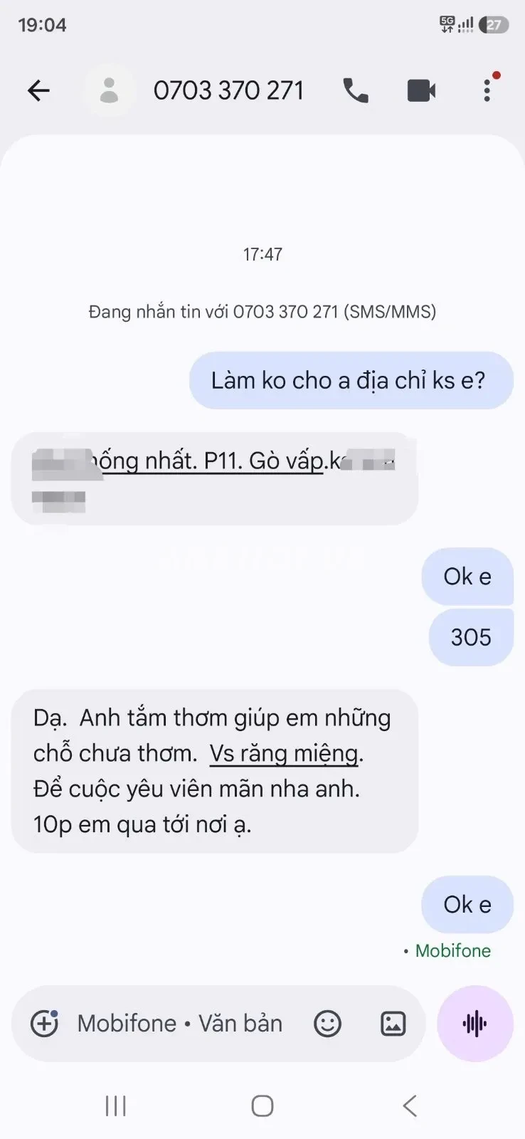 Ảnh checker Khánh Phương chụp khi gặp AN Mi NURU PHÊ CON KU MAX PRO DÂM  (ảnh 5/5)