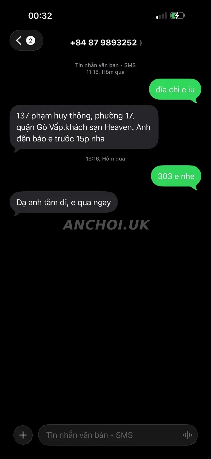 Ảnh checker Hải Đăng chụp khi gặp ANH THƯ LIMITIT ĐẲNG CẤP GÁI XINH DÂM SỐ 1 (ảnh 1/4)