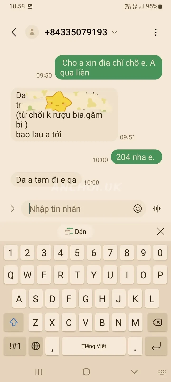 Ảnh checker Annguyentp chụp khi gặp Tú Linh ❤️Cô gái Miền Tây vú siêu to, làm tình siêu dâm (ảnh 4/4)