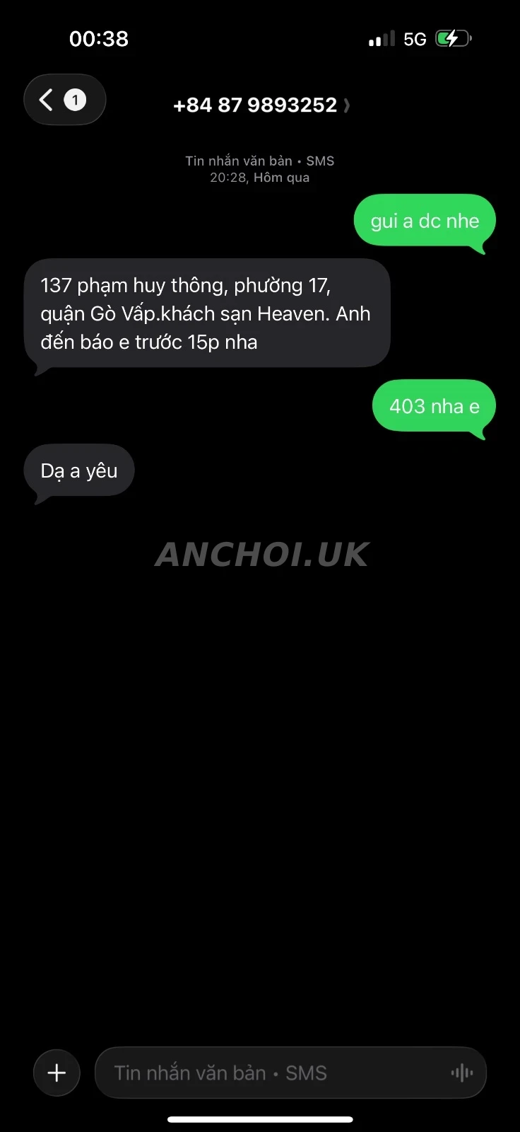 Ảnh checker manhthien chụp khi gặp ANH THƯ LIMITIT ĐẲNG CẤP GÁI XINH DÂM SỐ 1 (ảnh 1/3)